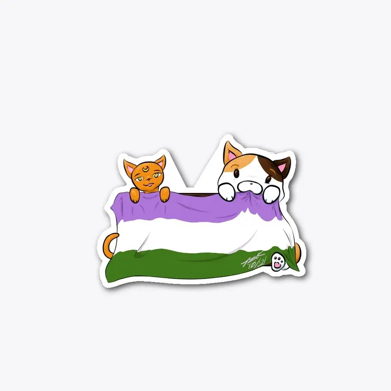 Aph and Popo Support You (GQueer Flag)