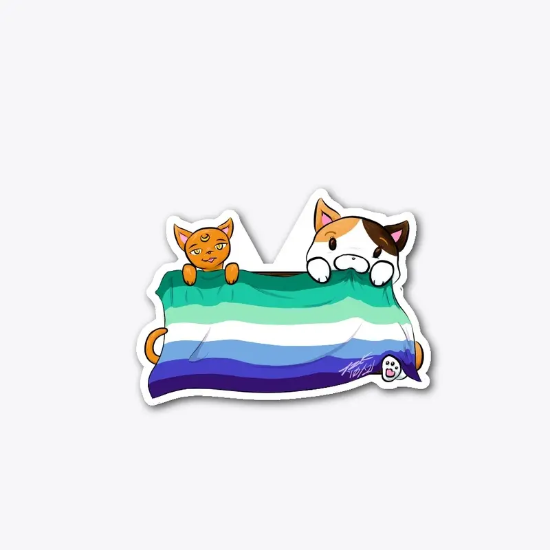 Aph and Popo Support You (Gay Flag)